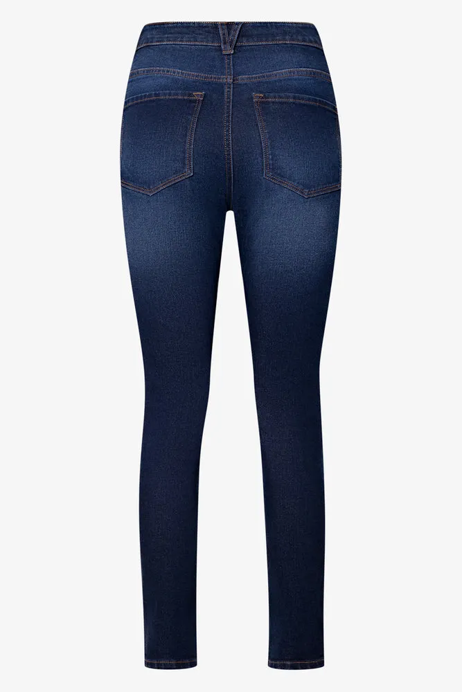 Distressed Skinny Denim Jean Blue sold by Ackermas product image thumbnail 2