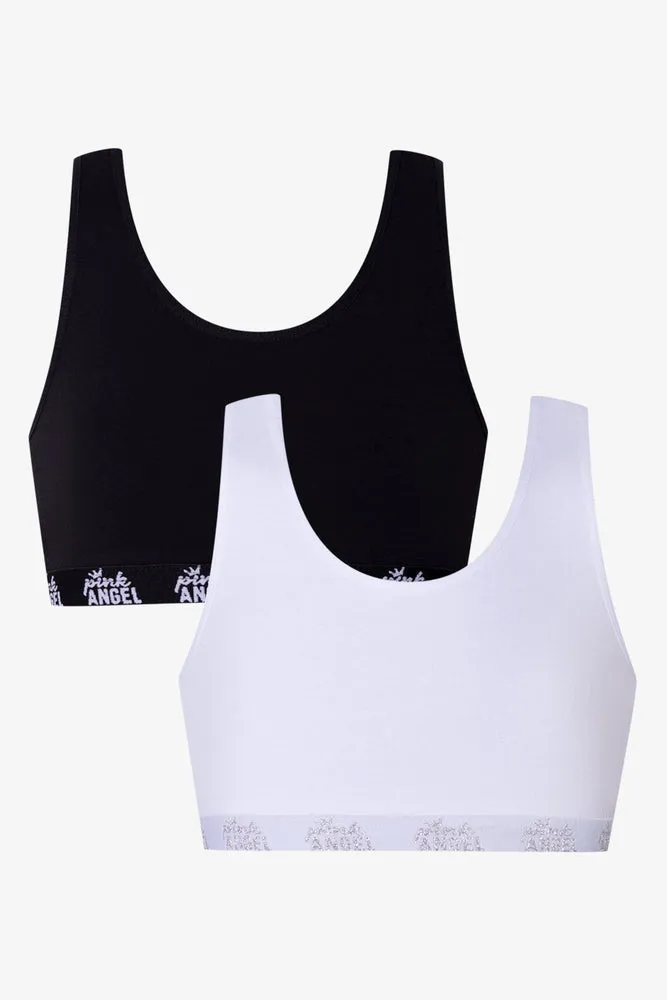 2 Pack Racerback Bras White And Black sold by Ackermas