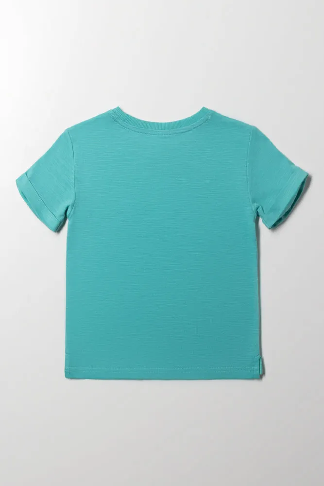 Tropical T-Shirt Blue sold by Ackermas product image thumbnail 3