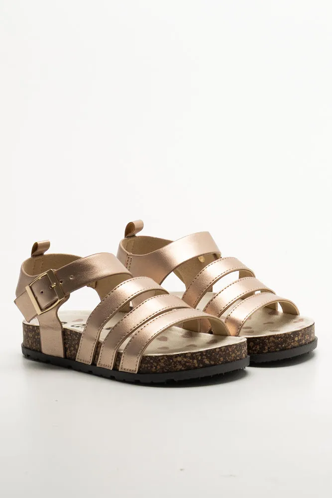 Strappy Sandals Gold sold by Ackermas