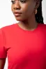 Tiered T-Shirt Dress Red sold by Ackermas