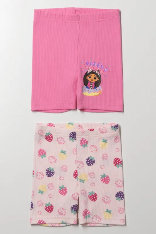 Gabby's Dollhouse 2 Pack Cycling Shorts Pink sold by Ackermas