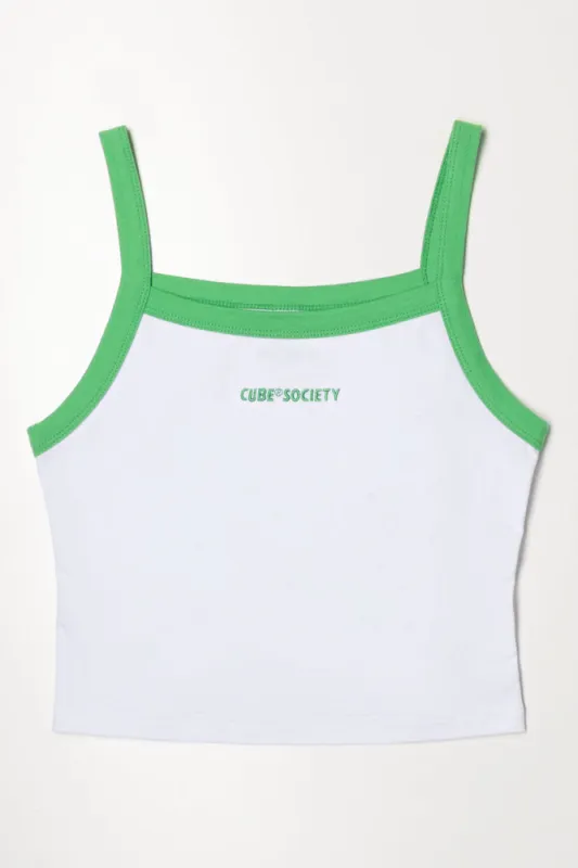 Cropped Vest White sold by Ackermas
