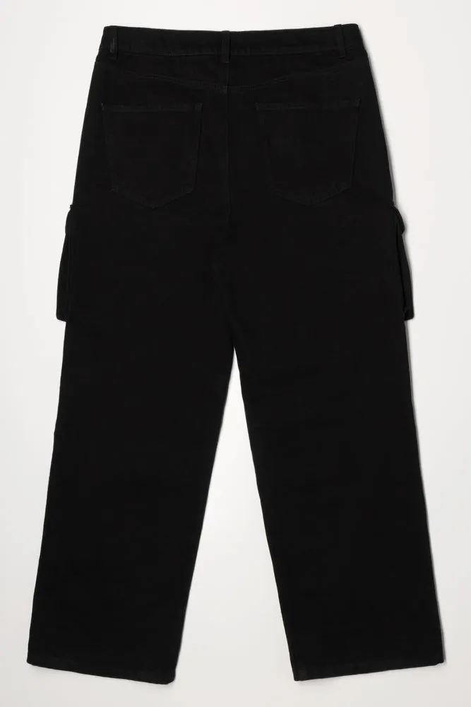Cargo Denim Jeans Black sold by Ackermas product image thumbnail 3