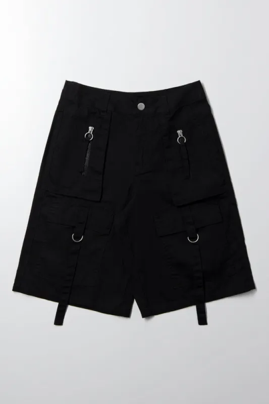 Cargo Shorts Black sold by Ackermas