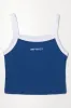 Cropped Vest Blue sold by Ackermas