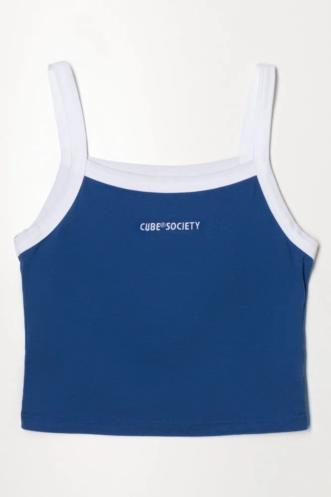 Cropped Vest Blue sold by Ackermas