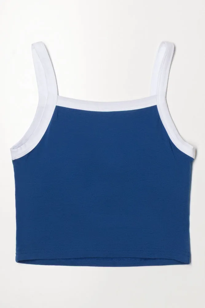 Cropped Vest Blue sold by Ackermas product image thumbnail 3