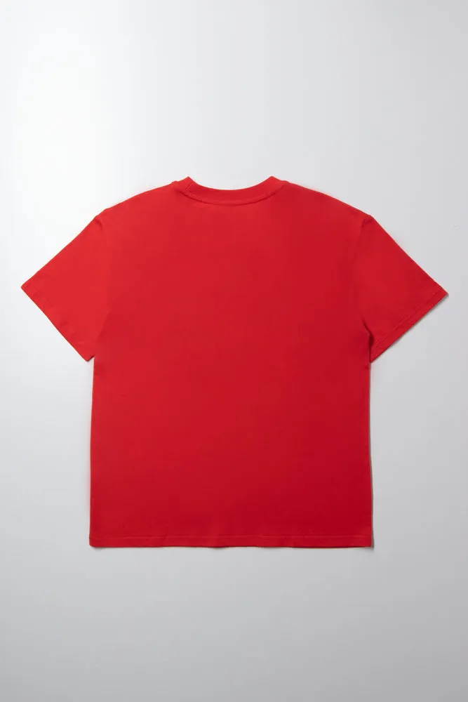 Oversized T-Shirt Red sold by Ackermas product image thumbnail 3