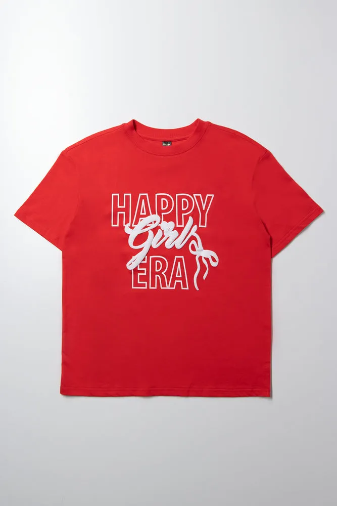 Oversized T-Shirt Red sold by Ackermas