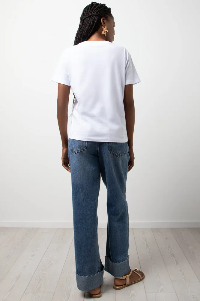 Crew Neck Short Sleeve T-Shirt White sold by Ackermas product image thumbnail 3