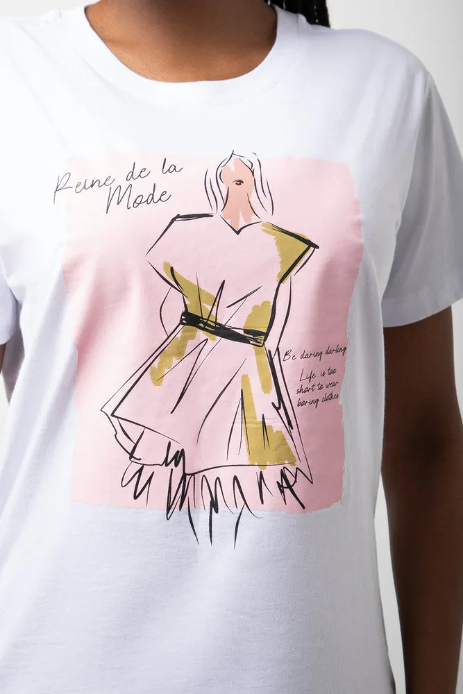 Crew Neck Short Sleeve T-Shirt White sold by Ackermas product image thumbnail 4