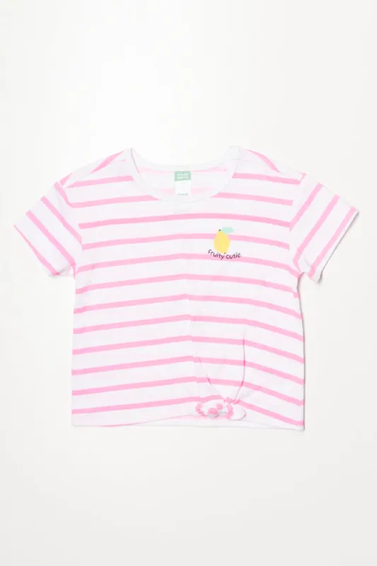 Front Tie T-Shirt White sold by Ackermas