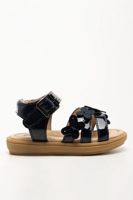 Butterfly Sandals Navy sold by Ackermas