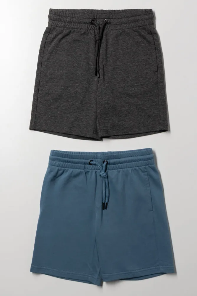 2 Pack Shorts Blue And Dark Grey sold by Ackermas