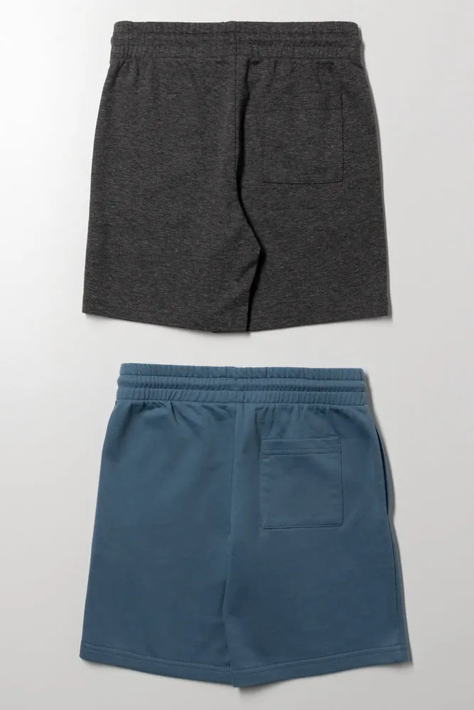2 Pack Shorts Blue And Dark Grey sold by Ackermas product image thumbnail 3