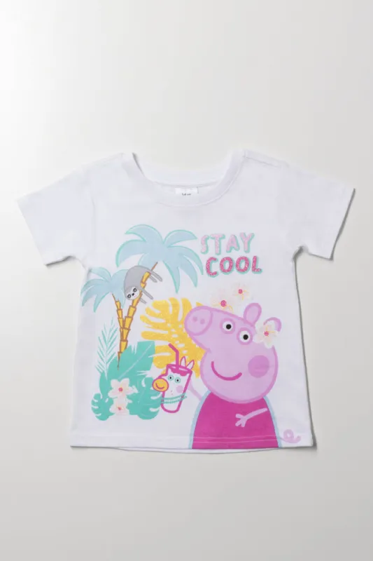 Peppa Pig Short Sleeve T-Shirt White sold by Ackermas