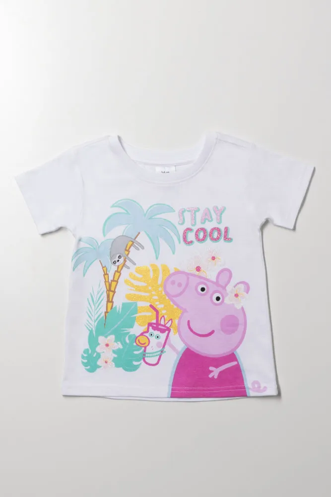Peppa Pig Short Sleeve T-Shirt White sold by Ackermas