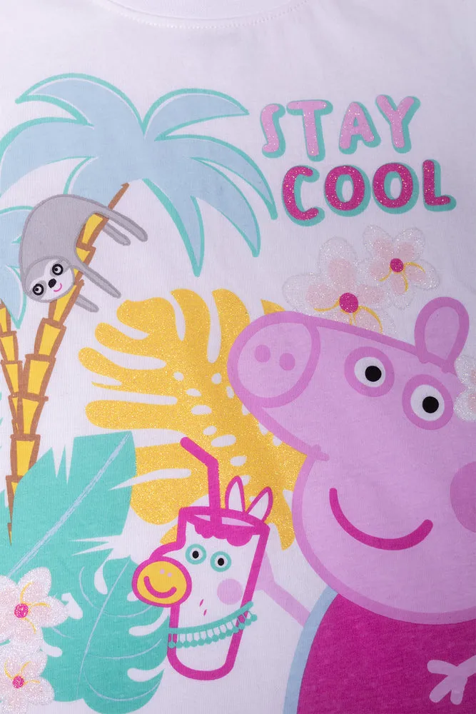 Peppa Pig Short Sleeve T-Shirt White sold by Ackermas product image thumbnail 2