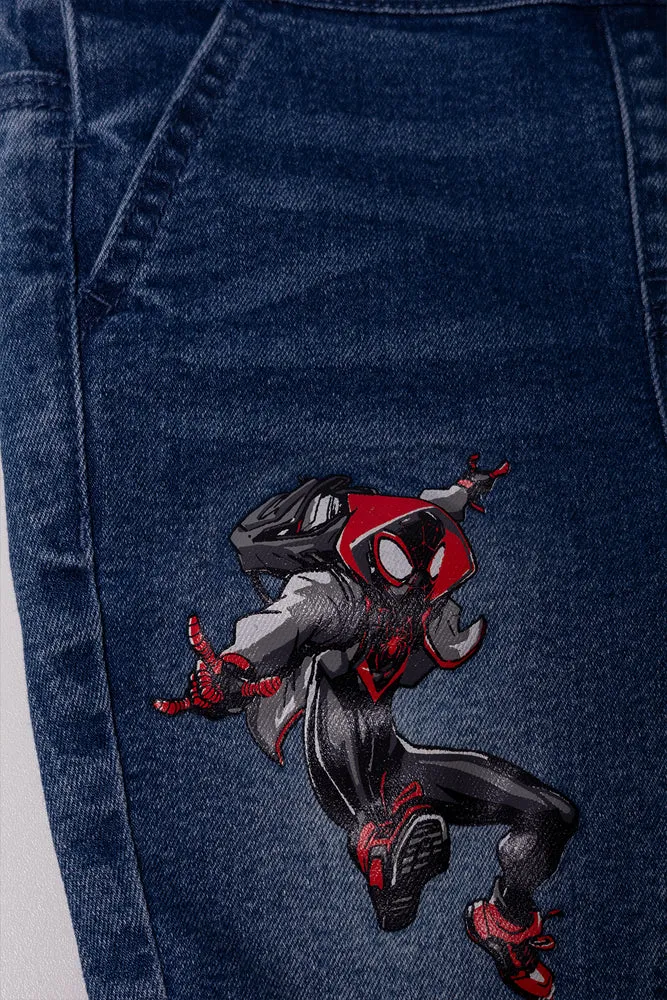 Spider-Man Short Denim Dungaree Blue sold by Ackermas product image thumbnail 3