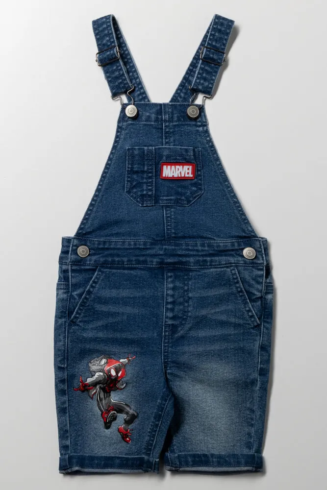 Spider-Man Short Denim Dungaree Blue sold by Ackermas