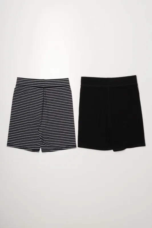 2 Pack Cycle Shorts Black And White sold by Ackermas