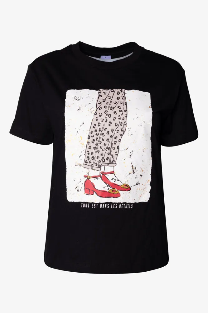 Short Sleeve T-Shirt Black sold by Ackermas