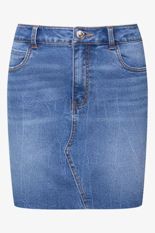 Mini Denim Skirt Blue sold by Ackermas