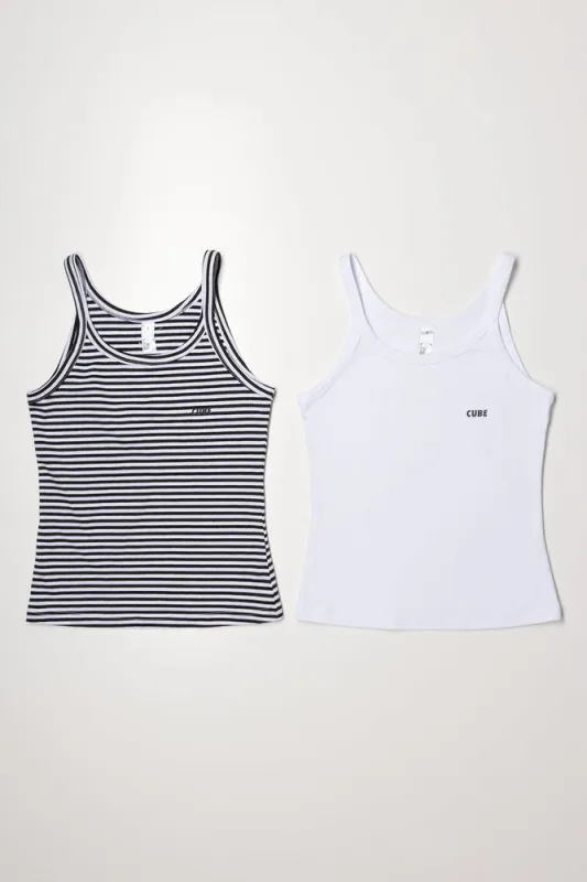 2 Pack Vests Black And White sold by Ackermas