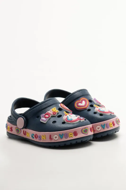 Unicorn Clogs Navy sold by Ackermas
