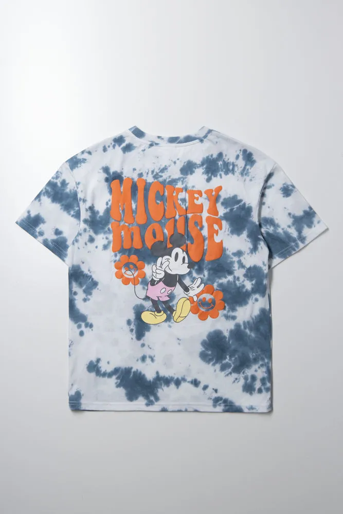 Mickey Mouse Oversized Tie Dye T-Shirt Blue sold by Ackermas product image thumbnail 3
