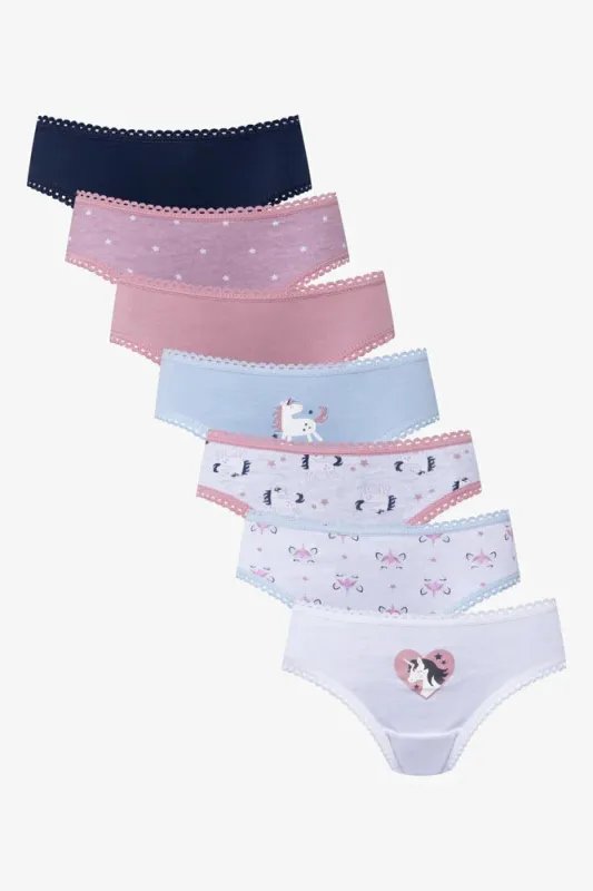 7 Pack Unicorn Bikini Panties Multi sold by Ackermas