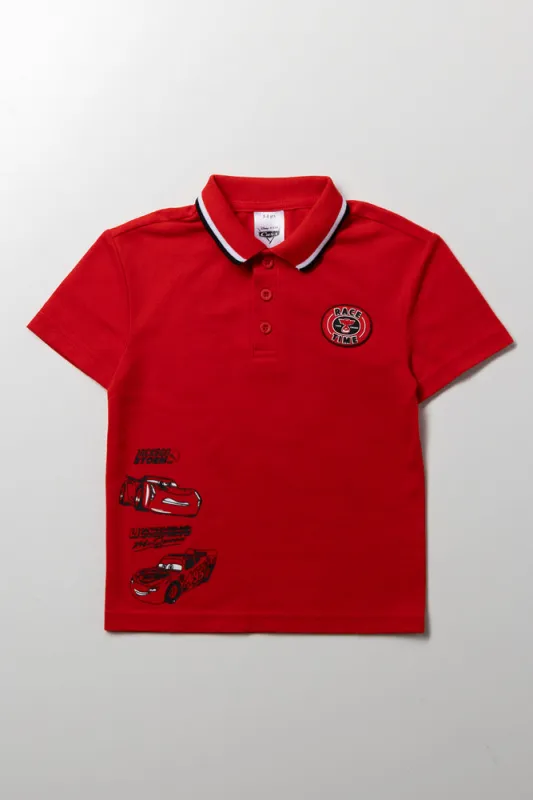Cars Short Sleeve Golfer Red sold by Ackermas