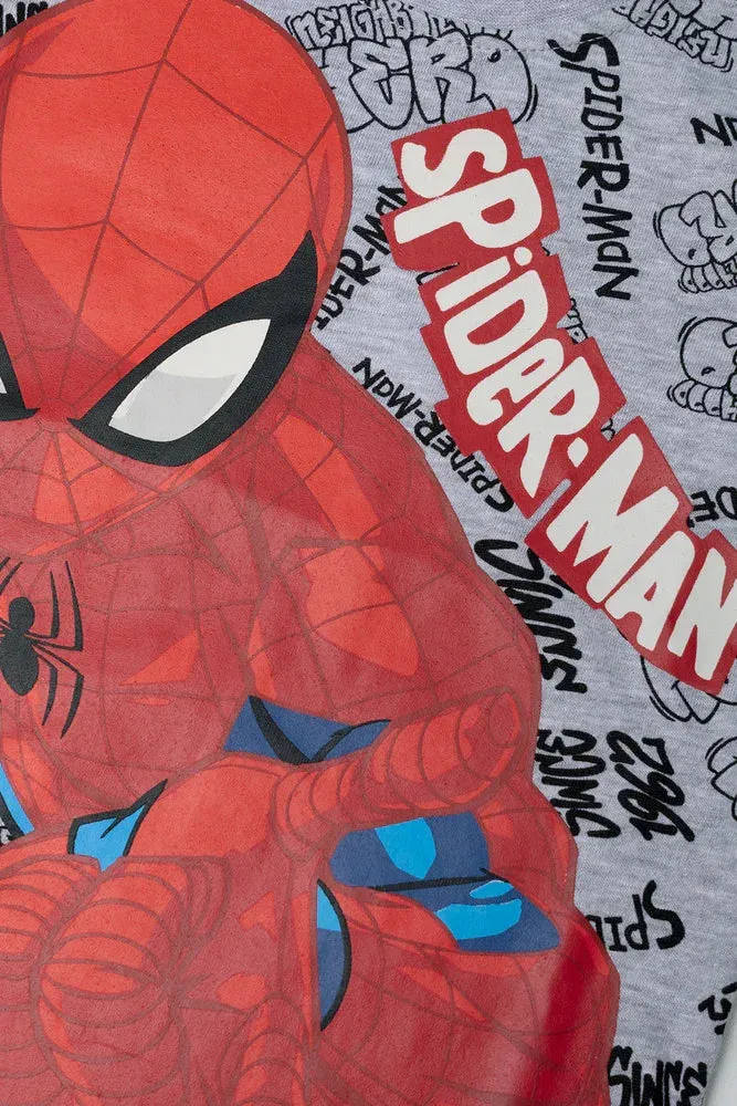 Spider-Man short sleeve pj grey melange sold by Ackermas product image thumbnail 2
