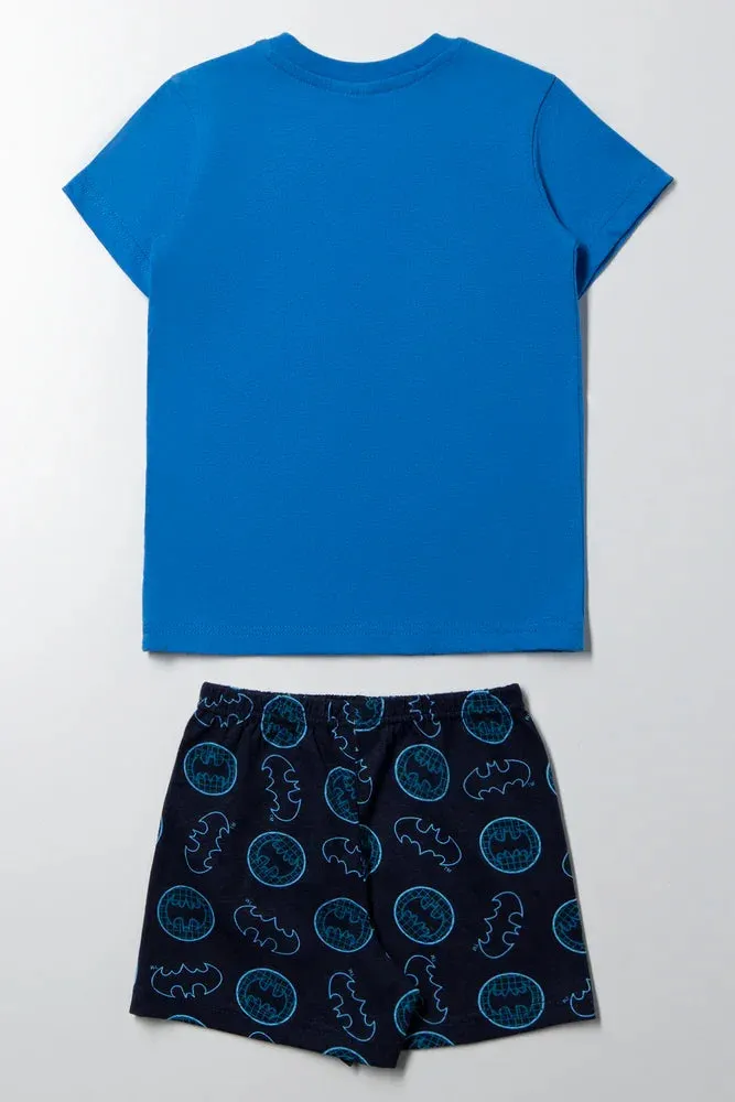 Batman Short Sleeve Pyjama Set Blue sold by Ackermas product image thumbnail 4