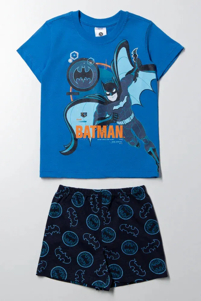 Batman Short Sleeve Pyjama Set Blue sold by Ackermas