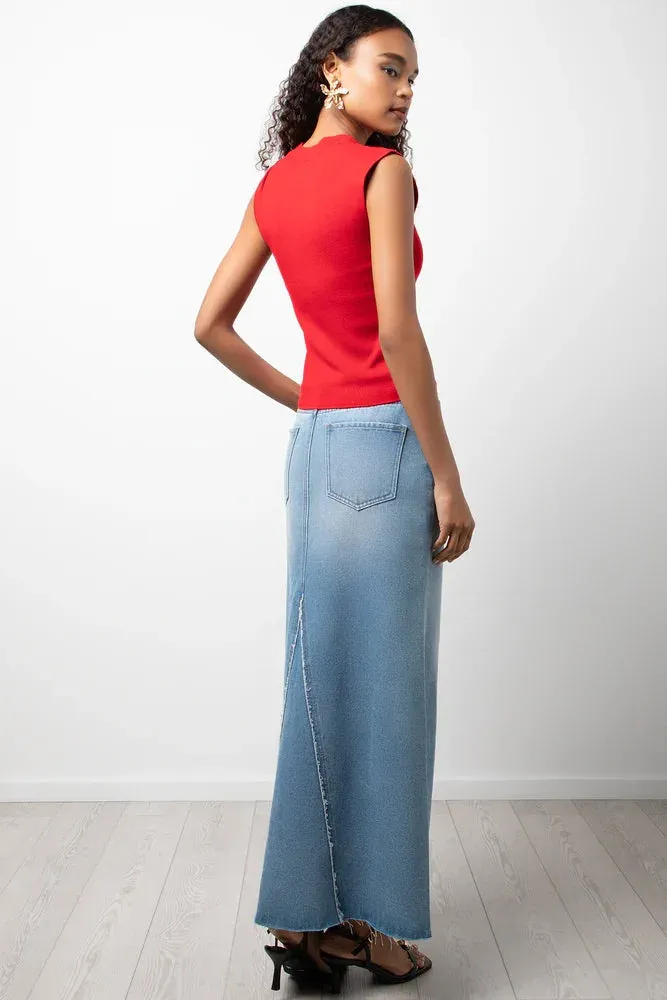 Sleeveless Vest With Broach Red sold by Ackermas product image thumbnail 3