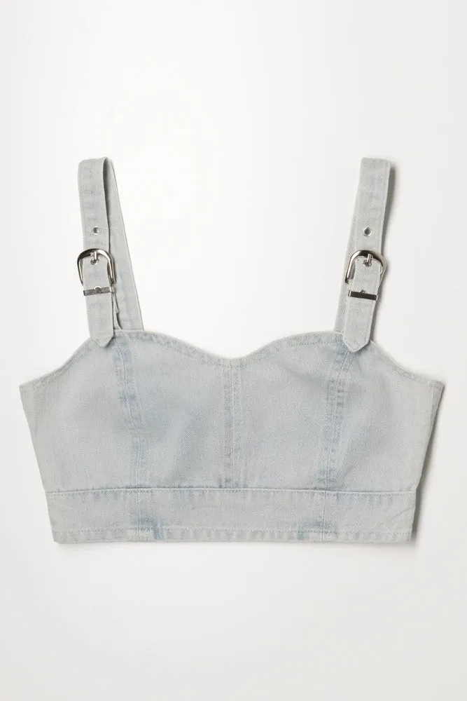 Denim Corset Light Grey sold by Ackermas product image thumbnail 3