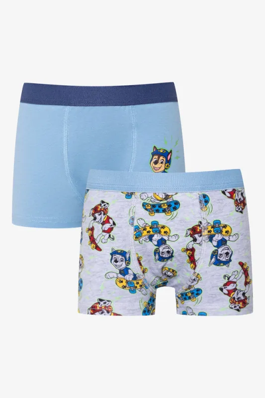 Paw Patrol 2 Pack Knit Boxers Blue And Grey sold by Ackermas