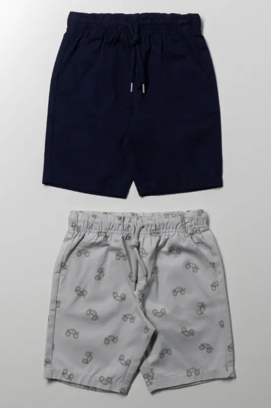 2 Pack Truck Shorts Navy And Grey sold by Ackermas