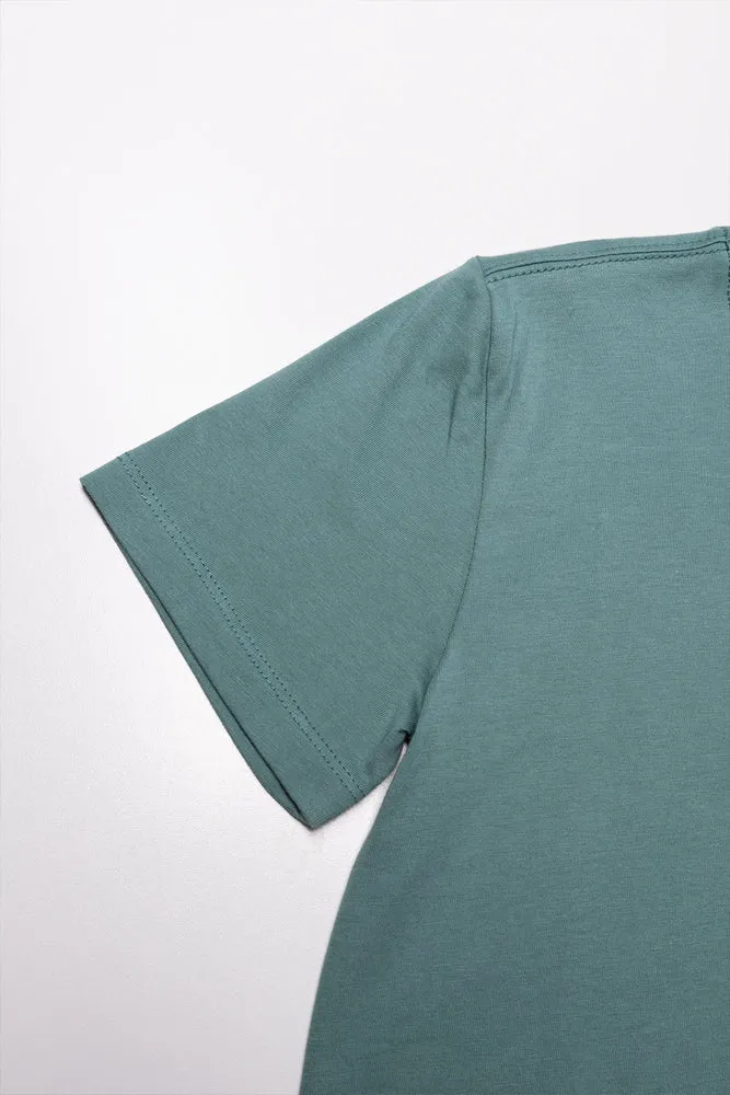 Short Sleeve T-Shirt Green sold by Ackermas product image thumbnail 2