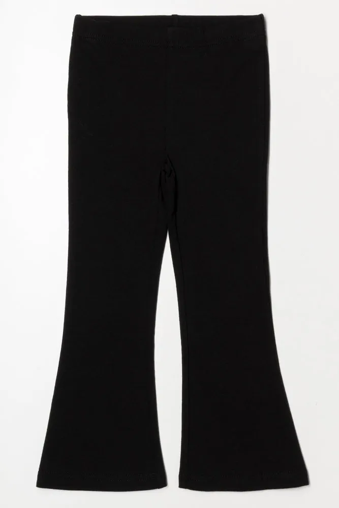 Flare Leggings Black sold by Ackermas