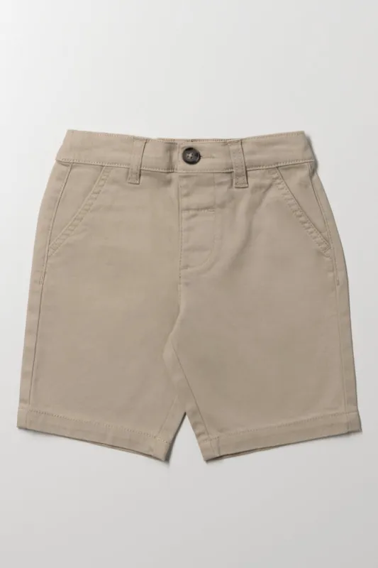 Chino Shorts Natural sold by Ackermas