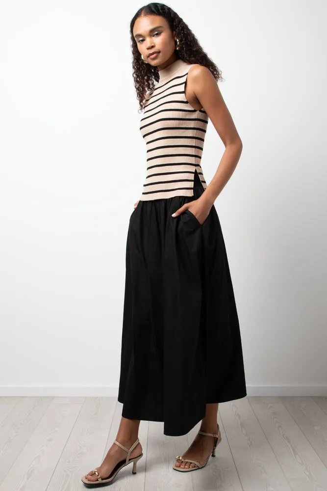 Stripe Sleeveless Vest Black And Natural sold by Ackermas product image thumbnail 2