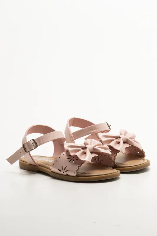 Bow Trim Sandals Pink sold by Ackermas