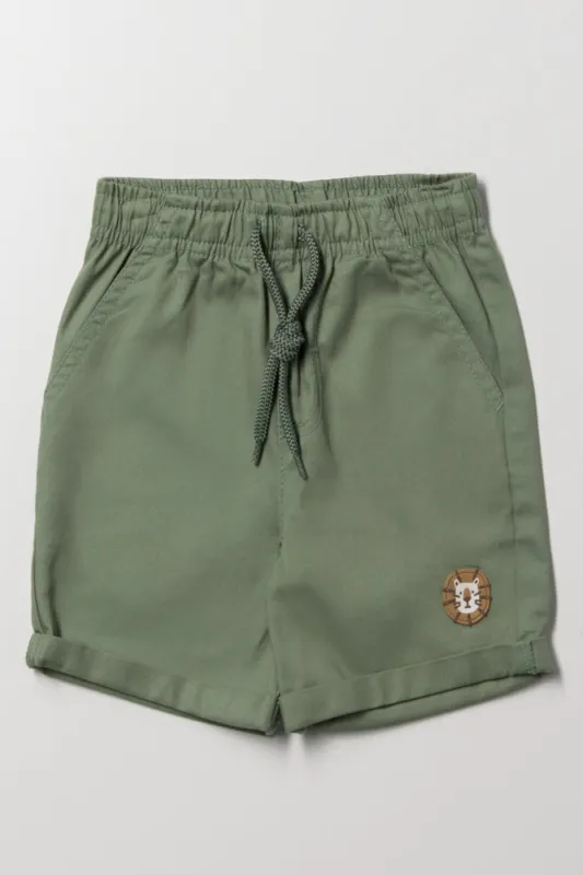 Woven Shorts Green sold by Ackermas