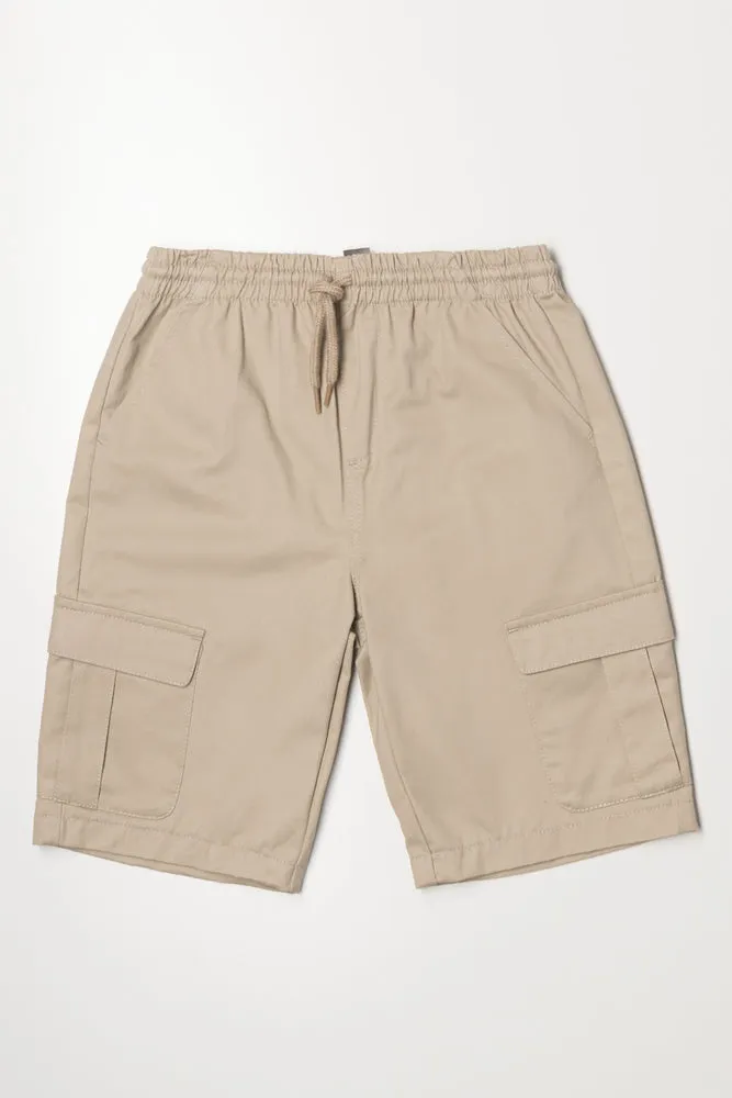 Cargo Shorts Natural sold by Ackermas