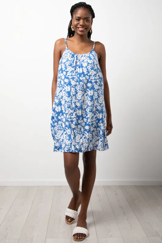 Floral Strappy Dress Blue sold by Ackermas