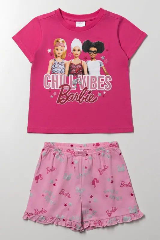 Barbie Shorts Pyjama Set sold by Ackermas