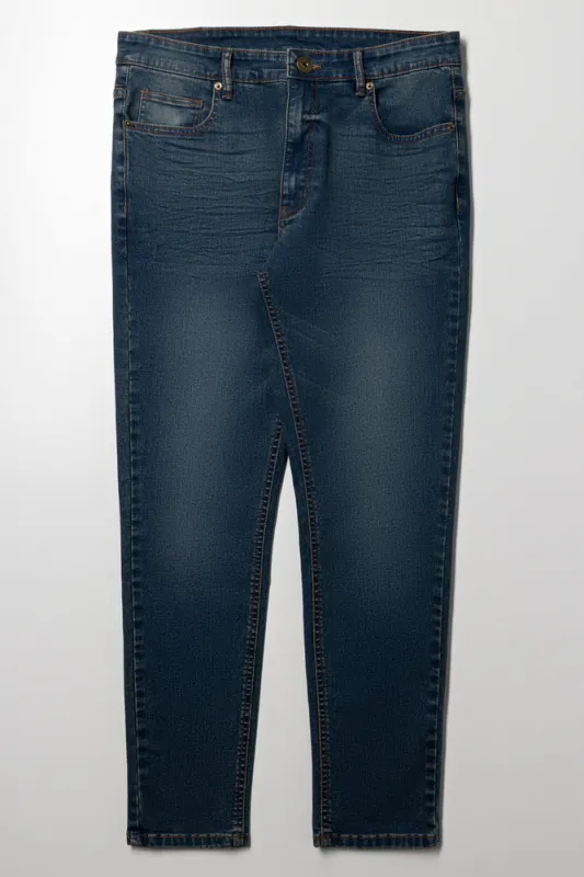 Skinny Denim Jeans Blue sold by Ackermas